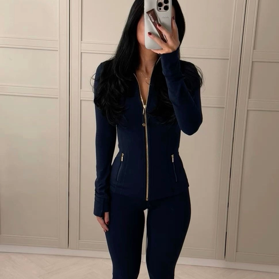 Define gold zipper Jacket