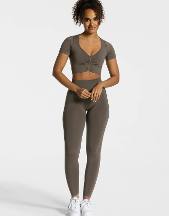 Teveo Crop Top-Legging Set