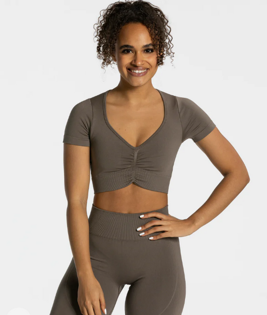 Teveo Crop Top-Legging Set